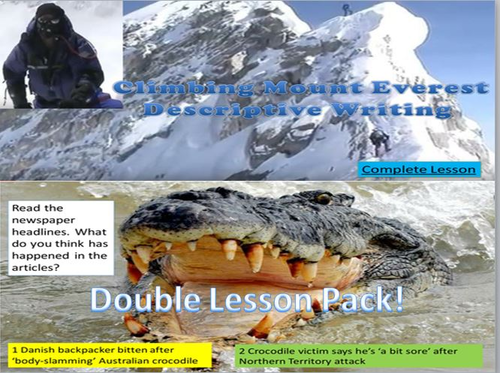 Double Lesson Pack - Descriptive and Non-Fiction One-Off Lessons