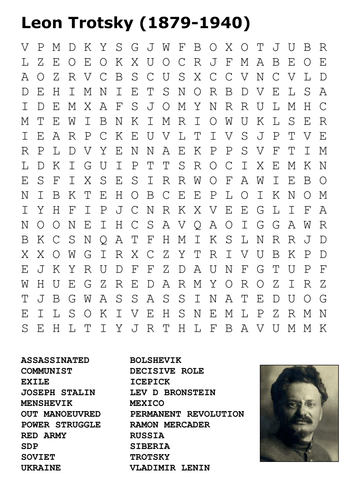 Leon Trotsky Word Search