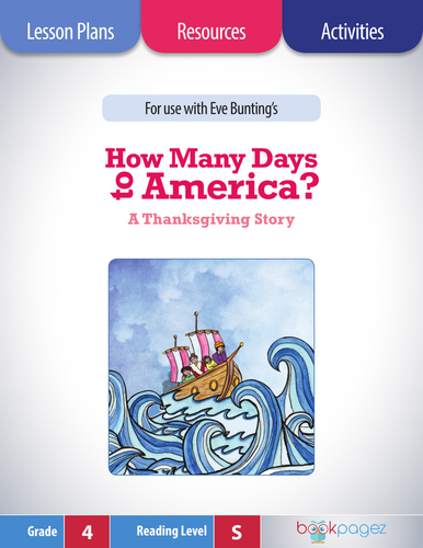 How Many Days to America Lesson Plans & Activities Package, Fourth Grade (CCSS)