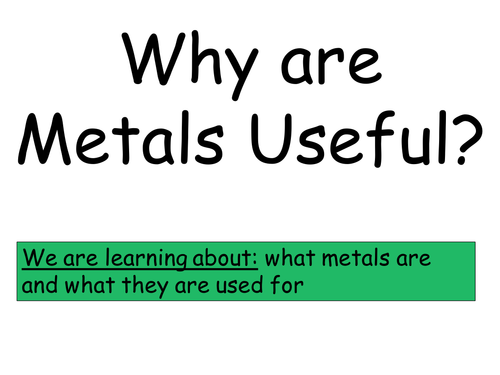 9E/9F Scheme of Work - Reactions of Metals and Metal compounds and Reactivity