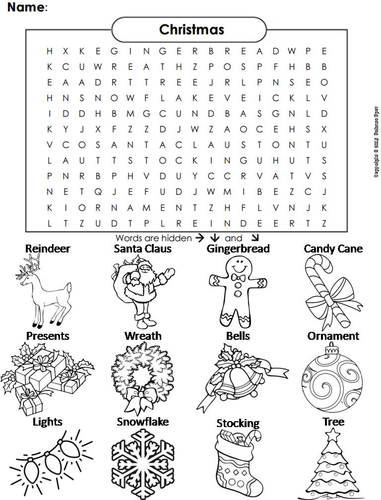 Christmas Word Search