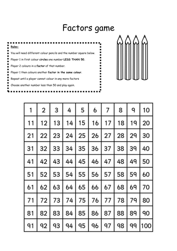 Factors Game