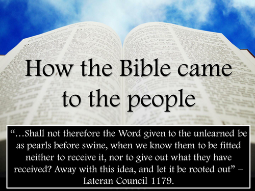 How The Bible Came To The People