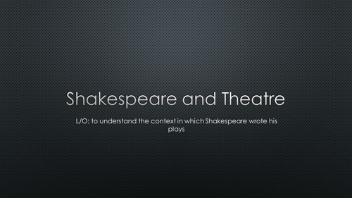 Shakespearean Theatre
