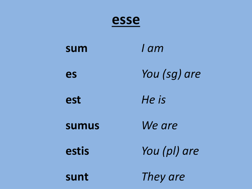 Ancient Greek verb "to be" series of lessons and activities.