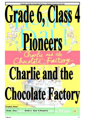 Charlie and the Chocolate Factory - Student Workbook
