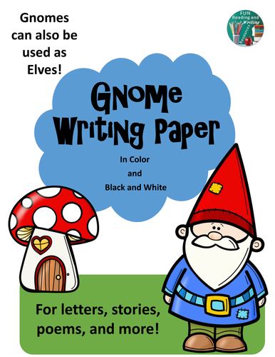 Gnome Writing Paper