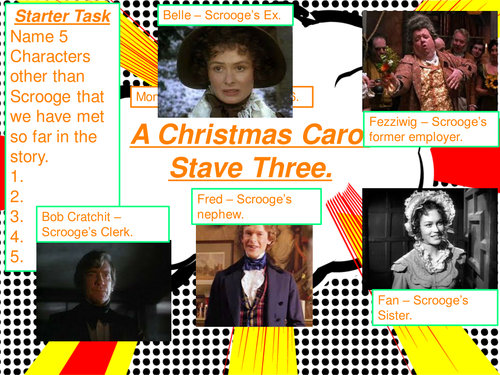 A Christmas Carol Stave 3 lessons and resources.  Teaching Resources