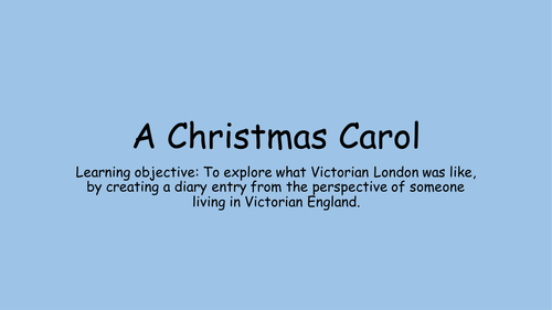 A Christmas Carol scheme of work