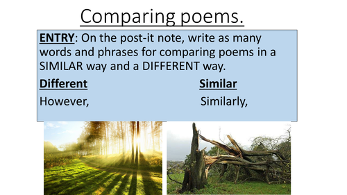 GCSE English Literature Conflict & Power Cluster: Comparative Skills