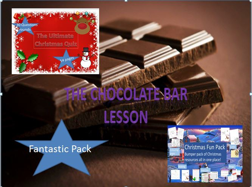 The Chocolate Bar Lesson + Christmas Quiz + Christmas Fun Pack