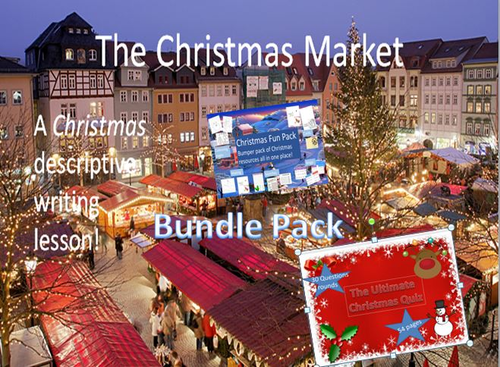 The Christmas Market Descriptive Writing Bundle Pack 2