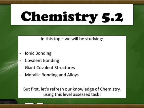 New GCSE - atoms and ions assessed task