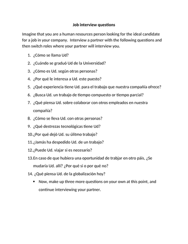 job interview questions