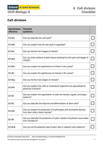 Cell Cycle (new OCR)