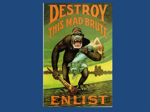 WW1 propaganda posters and war images