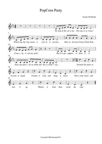 Spring 1 Year 6 sheet music and song pack: Film Music (Unit 3)