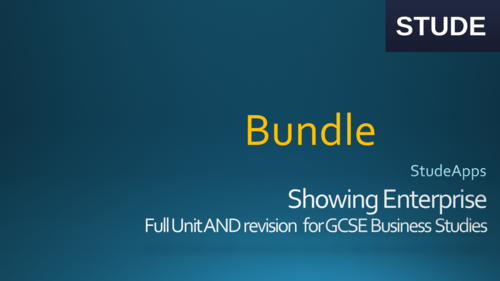 Showing Enterprise GCSE Business Studies bundle