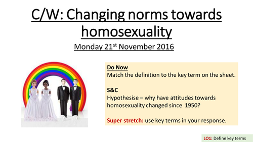 Changing norms towards homosexuality