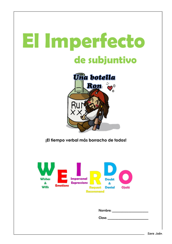 Spanish Imperfect Subjunctive group of resources (booklet and revision mats)