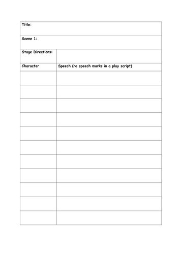 letter ks2 template Play by   writing / chrisball92 frame script Playscript