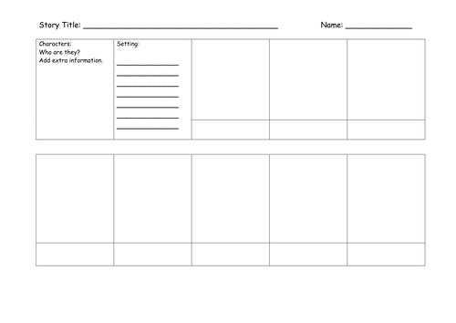 Comic strip used for story planning. KS1 or KS2 by chrisball92 ...