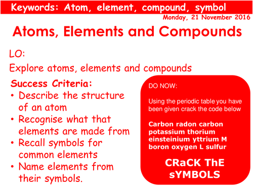 Atomic Structure