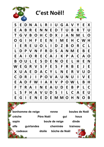 Noel- Word search
