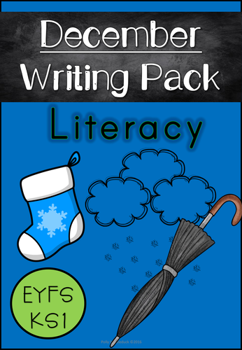 December Writing Pack for Emergent Readers and Writers (EYFS/KS1)