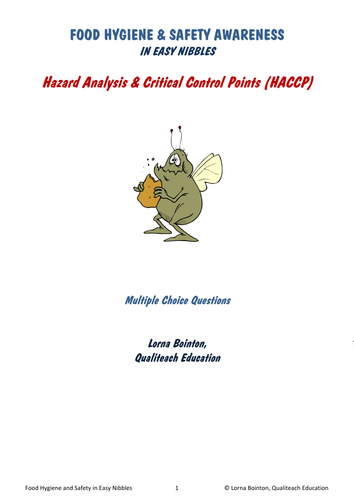 Multiple Choice Questions Food Safety - HACCP (Hazard And Critical Control Point)