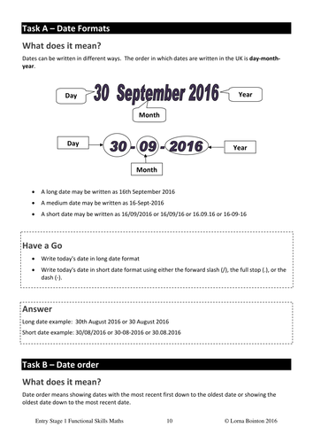 Maths: Understanding Dates