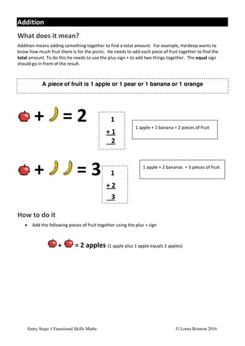 Maths - Understanding Addition