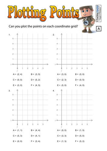 Plotting Points - Coordinates Challenges