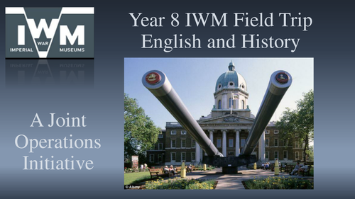 Imperial War Museum Joint English History Trip resources WWI Poetry and source interpretation