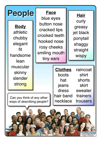 Characters - Descriptive Vocabulary Mats