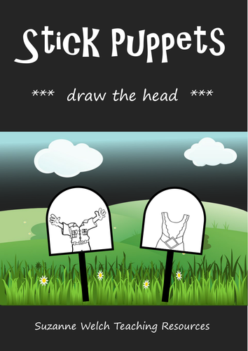 Stick Puppet Template - draw the person's head