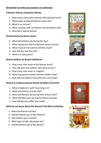 Roman comprehension by rosec2212 - Teaching Resources - Tes