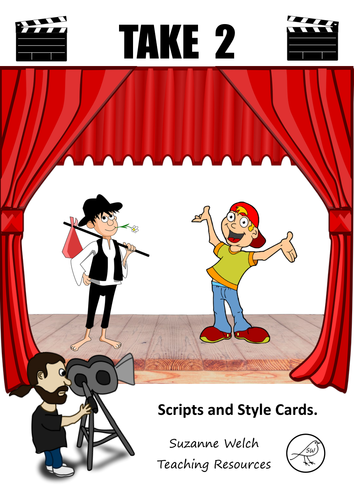 Drama Activity - 'Cut ... take 2'  -  scripts and style cards