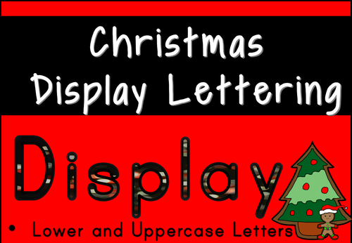 Christmas Display Lettering