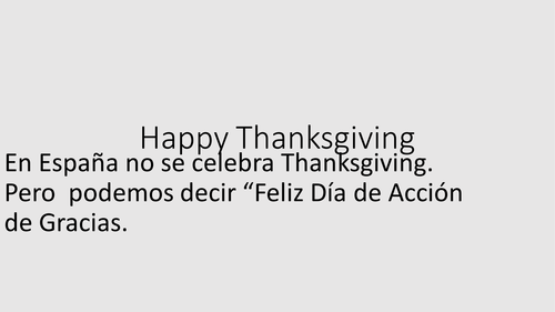 HAPPY THANKSGIVING (SPANISH)pptx