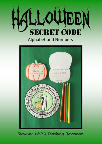 Halloween Secret Message Code Wheel - (Alphabet and numbers)