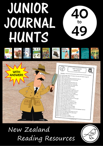 Junior Journal Hunts (40-49) - New Zealand reading programme
