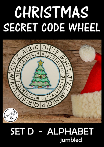 Christmas Secret Code Wheel - Alphabet (jumbled)