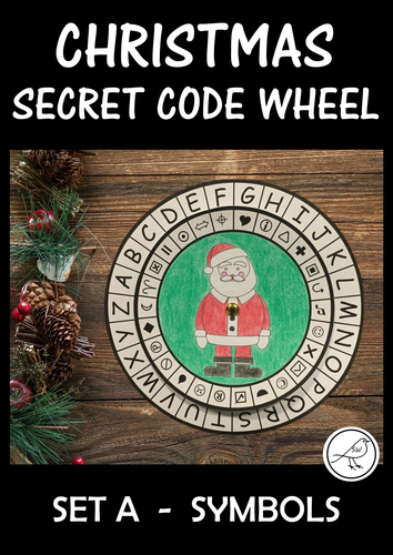 Christmas Secret Code Wheel - Alphabet & Symbols