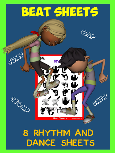 Physical Education Beat Sheets: 8 Rhythm and Dance Sheets