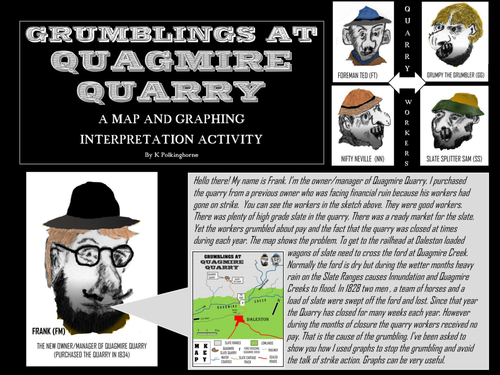 PREPARING AND USING GRAPHS TO SOLVE PROBLEMS AT QUAGMIRE QUARRY