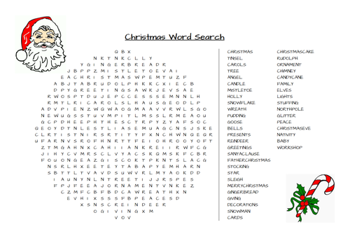 Christmas Word Search | Teaching Resources