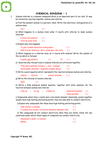 ChemSchool: Chemical bonding