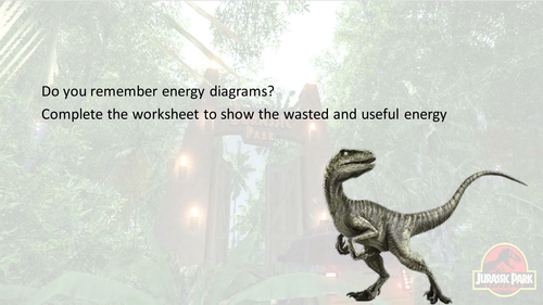 Jurassic Park - Conservation of Energy / Sankey Diagrams / Efficiency