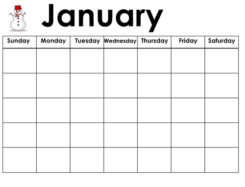 English Calendar - Months & Days